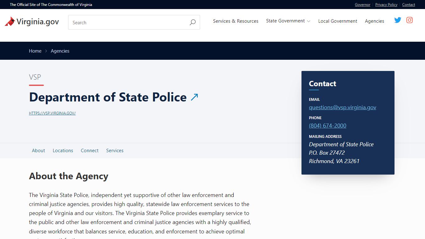 Department of State Police | Virginia.gov